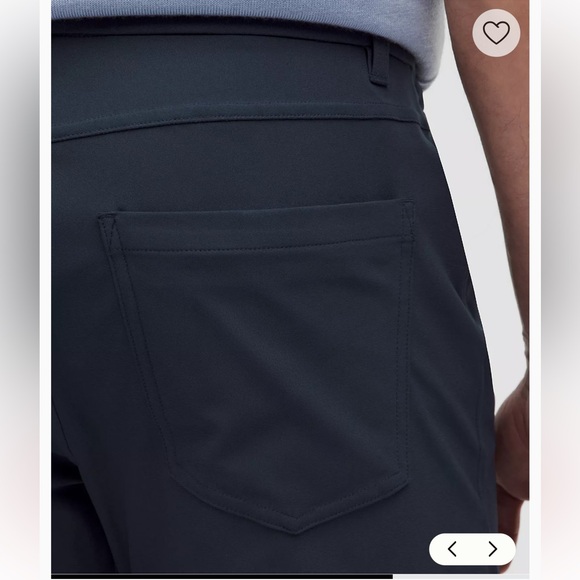 Lululemon ABC Pant Slim 34" warpstreme true navy reflective cuffs anti wrinkle - Picture 11 of 16